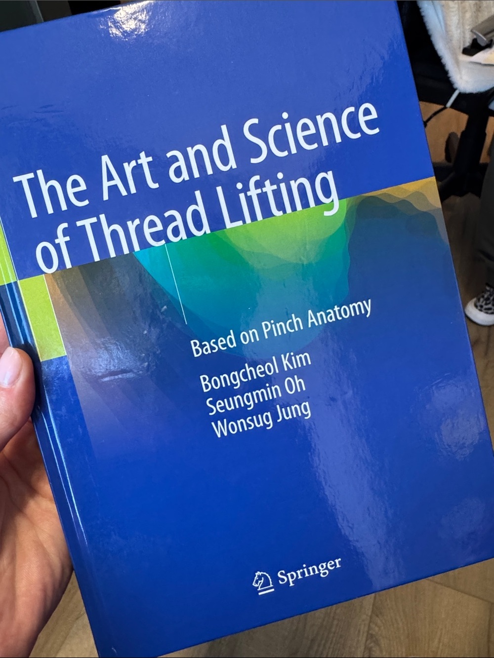 Blue Hardcover Notebook "The Art and Science of Thread Lifting"
